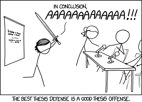 The best thesis defense is a good thesis offense
